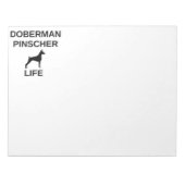 Bloc-note doberman pinscher (Devant)