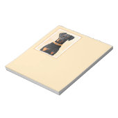 Bloc-note Doberman Pinscher Peinture non découpée Art origin (Tourné)