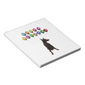 Bloc-note Doberman Pinscher souhaite Bonne Année 2016 (Incliné)