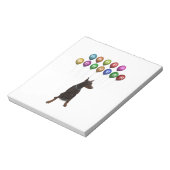 Bloc-note Doberman Pinscher souhaite Bonne Année 2016 (Tourné)