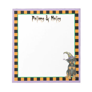 Bloc-note Doberman Witch