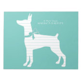 Bloc-note Dobermann Pinscher Chien Chien Puppy Dobie (Devant)