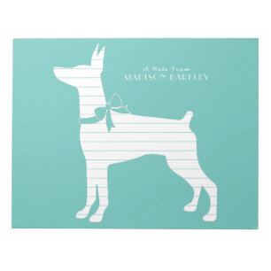 Bloc-note Dobermann Pinscher Chien Chien Puppy Dobie