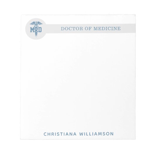 Bloc-note Docteur en médecine sur mesure Docteur en médecine (Devant)