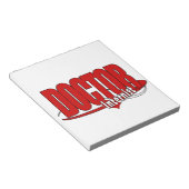 Bloc-note DOCTEUR interniste de LOGO (Incliné)