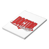 BLOC-NOTE DOCTEUR PATHOLOGIST DE LOGO (Tourné)