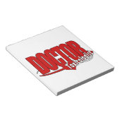 BLOC-NOTE DOCTEUR TOXICOLOGIST DE LOGO (Incliné)