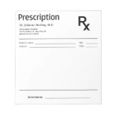 Bloc-note Doctor Prescription Notepad – Editable Doctor RX (Devant)