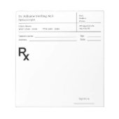 Bloc-note Doctor Prescription Notepad – Editable Doctor RX (Devant)