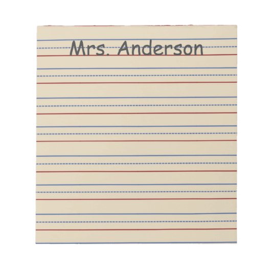 Bloc-note Document de rédaction scolaire élémentaire (Devant)