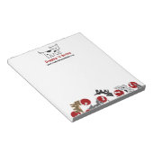 Bloc-note Doggies et os en caricature joli Chien chiot amusa (Incliné)