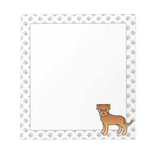 Bloc-note Dogue De Bordeaux Chien de Dessin Animé Mignon