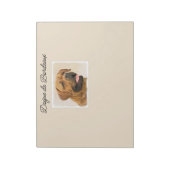 Bloc-note Dogue de Bordeaux Peinture - Cute Original Chien A (Tourné)