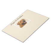 Bloc-note Dogue de Bordeaux Peinture - Cute Original Chien A (Incliné)