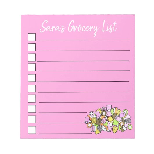 Bloc-note Dolly Mixte Royaume-Uni Fondant Confection Candy (Devant)