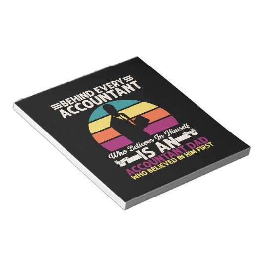 Bloc-note Don comptable | Est Un Père Comptable (Incliné)