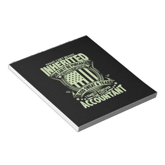 Bloc-note Don comptable | Le comptable de titre (Incliné)