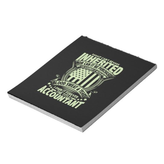 Bloc-note Don comptable | Le comptable de titre (Tourné)