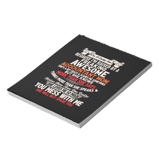 Bloc-note Don comptable | Magnifique maman comptable (Tourné)