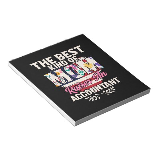 Bloc-note Don comptable | Maman Lève Un Comptable (Incliné)