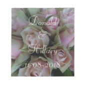 Bloc-note Donald & Hillary Mariage Date Merci nuptiale (Devant)