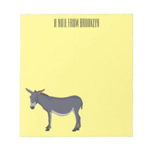 Bloc-note Donkey cartoon