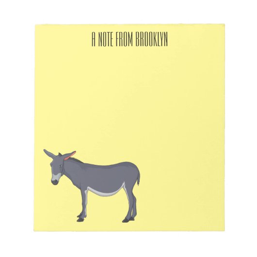 Bloc-note Donkey cartoon (Devant)