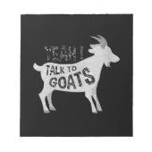 Bloc-note Dons De Chèvre Pour Les Amateurs De Chèvre Drôle (Devant)