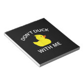 Bloc-note Dont Canard Avec Moi Drôle Canard En Caoutchouc (Incliné)