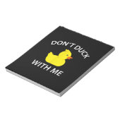 Bloc-note Dont Canard Avec Moi Drôle Canard En Caoutchouc (Tourné)