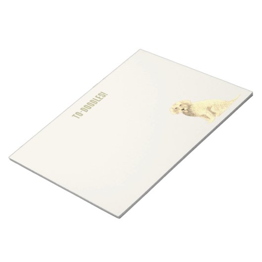 Bloc-note Doodle doré (Incliné)