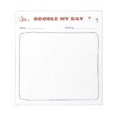Bloc-note Doodle my day  (Devant)
