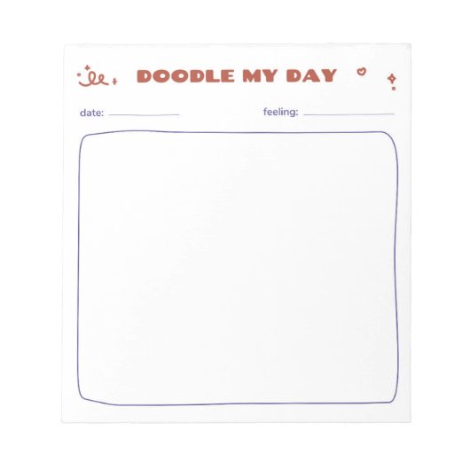 Bloc-note Doodle my day (Devant)