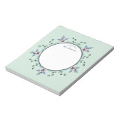 Bloc-note Doodles de Mandala turquoise moderne rose (Tourné)