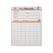 Bloc-note Dossiers vétérinaires (Tourné)