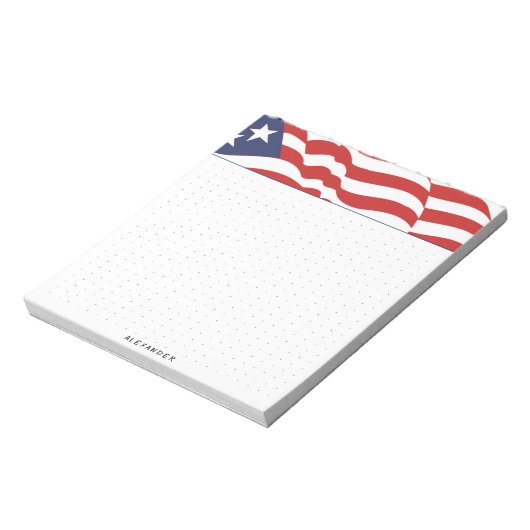 Bloc-note Dot Grid Independence Day American Flag Graphic (Tourné)
