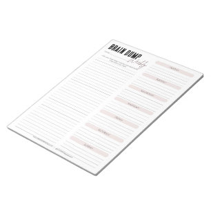 Bloc-note DOUBLE DE CERVEAU  Blush Weekly