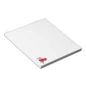Bloc-note Double Red Hearts & Parties scintillant Design Sai (Incliné)