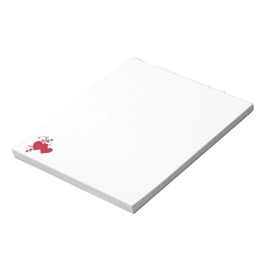 Bloc-note Double Red Hearts & Parties scintillant Design Sai (Tourné)
