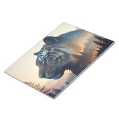 Bloc-note Double Tigre Exposition Nature animale Nature sauv (Incliné)