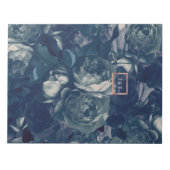 Bloc-note Doublure d'enveloppe Euro mariage rose or Navy DIY (Devant)
