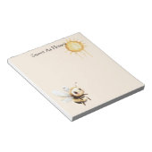 Bloc-note Doux comme le soleil abeille mignonne heureuse (Incliné)