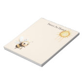 Bloc-note Doux comme le soleil abeille mignonne heureuse (Tourné)