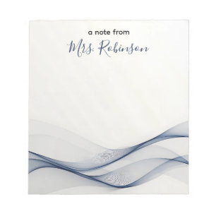 Bloc-note Doux Lignes Vives Appréciation de l'enseignant sur