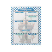 Bloc-note Dr Blue Gnome Nursing - Modèle en pathophysiologie (Tourné)