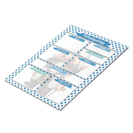 Bloc-note Dr Blue Gnome Nursing - Modèle en pathophysiologie (Incliné)