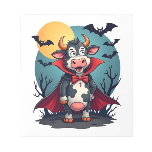 Bloc-note Dracula Cow se lève (Devant)