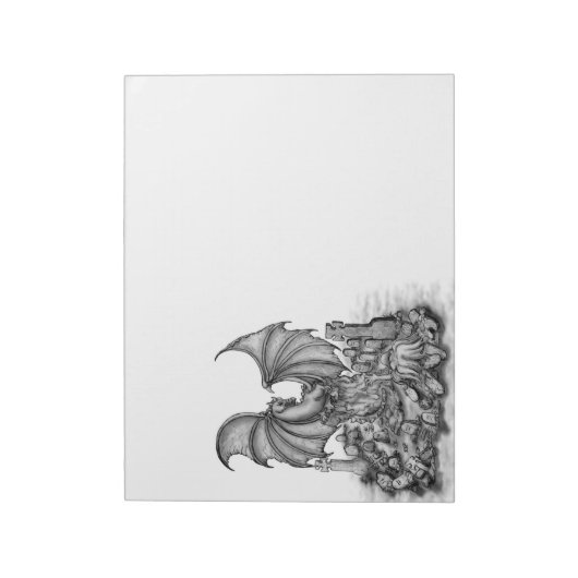 Bloc-note Dragon avec Zombie (Tourné)