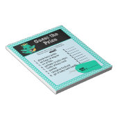 Bloc-note Dragon Baby shower Devinez le prix juste jeu 40pg (Incliné)