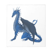 Bloc-note Dragon bleu (Devant)